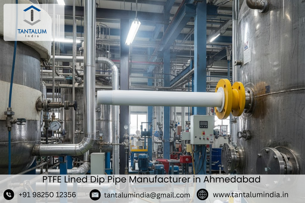 PTFE Lined Dip Pipe Manufacturer in Ahmedabad