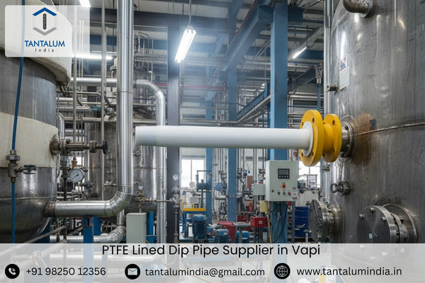 PTFE Lined Dip Pipe Supplier in Vapi